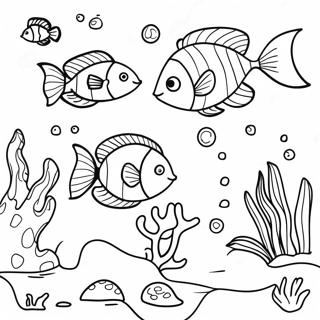 Underwater Ocean Scene Coloring Page 21992-17379