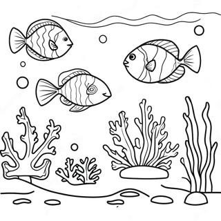 Colorful Coral Reef Underwater Coloring Page 21993-17384