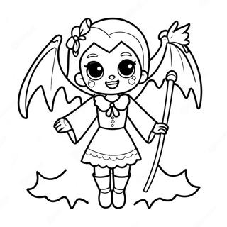 Girl Vampire Coloring Pages