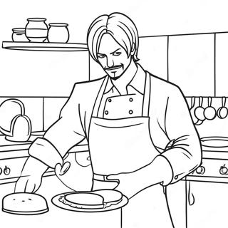 Sanji Coloring Pages