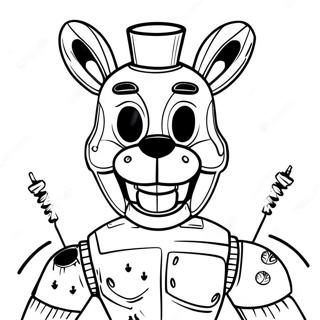 Springtrap Fnaf Coloring Page 22032-17407