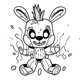 Creepy Springtrap Fnaf Coloring Page 22033-17421