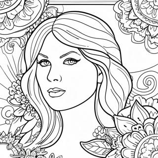 Taylor Swift Album Coloring Pages