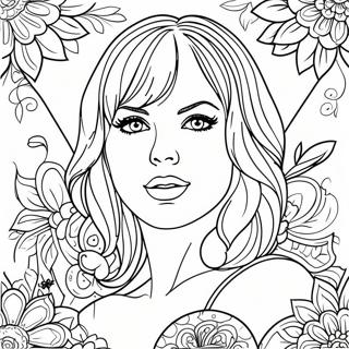 Taylor Swift Album Cover Coloring Page 22052-17415