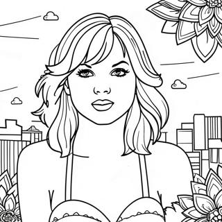 Taylor Swift Album Cover Coloring Page 22052-17416