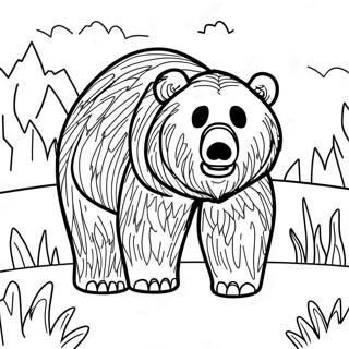 Grizzly Bear Coloring Pages