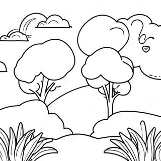 Cloud Coloring Pages