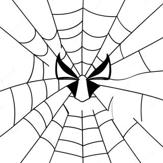 Spiderman Face Coloring Page 22132-17486