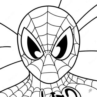 Friendly Spiderman Face Coloring Page 22133-17497