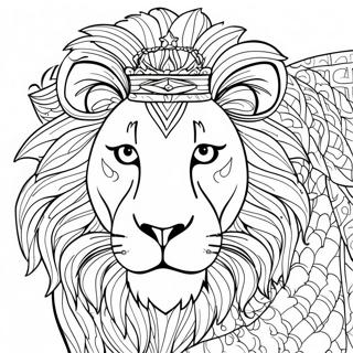 Detailed Lion Coloring Page 22142-17521