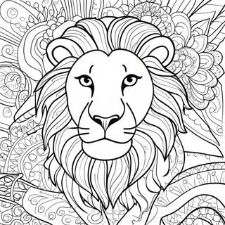 Detailed Lion Coloring Page 22142-17522