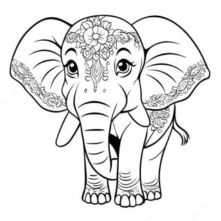 Majestic Elephant Coloring Page 22143-17507