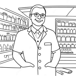 Pharmacy Coloring Pages