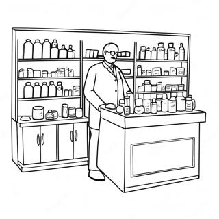 Pharmacy Coloring Page 22152-17511