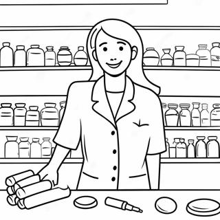 Pharmacy Coloring Page 22152-17512