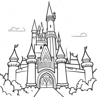 Disney Castle Coloring Page 2220-1767