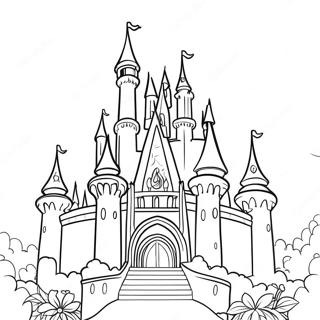 Magical Disney Castle Coloring Page 2221-1790