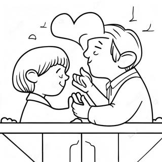 Heartwarming Forgiveness Scene Coloring Page 22223-17573