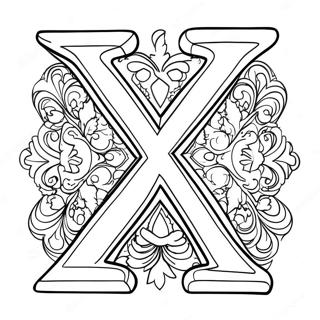 Kleurplaat Van De Letter X 22252-17590