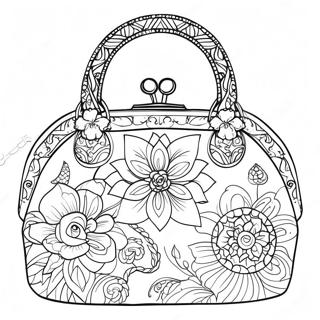 Purse Coloring Pages