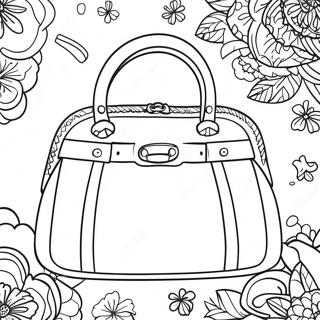 Sparkly Handbag Coloring Page 22273-17624