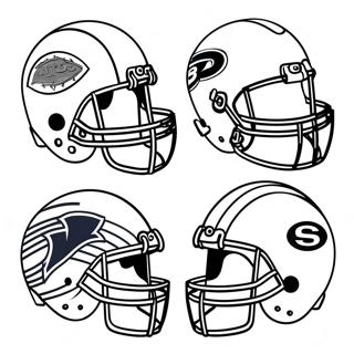 Nfl Helmets Coloring Pages