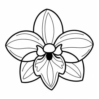 Orchid Coloring Pages