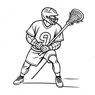 Lacrosse Player In Action Coloring Page 22342-17649