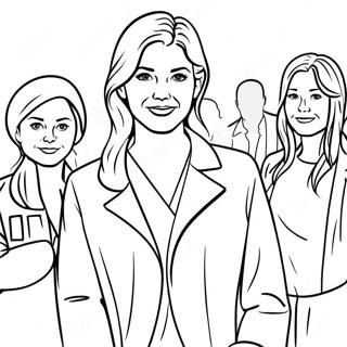 Grey S Anatomy Characters Coloring Page 22412-17740