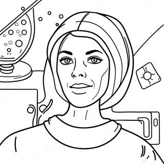 Meredith Grey In Surgery Coloring Page 22413-17711