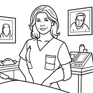 Meredith Grey In Surgery Coloring Page 22413-17712