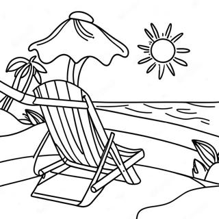 Beach Summer Coloring Pages