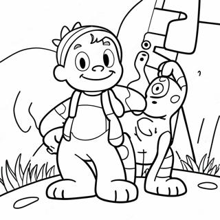 Calvin And Hobbes Coloring Pages