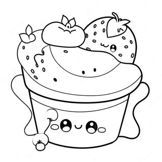 Cute Dessert Coloring Pages