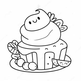 Cute Dessert Coloring Page 22572-17843