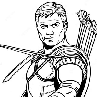 Hawkeye Coloring Pages