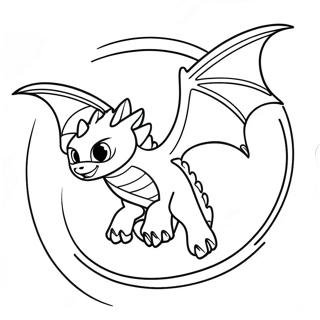 Fierce Night Fury Flying Coloring Page 22643-17903