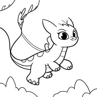 Fierce Night Fury Flying Coloring Page 22643-17904