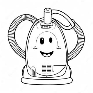 Funny Vacuum Cleaner With Smile Coloring Page 22733-58725