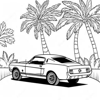 Ford Mustang Classic Car Coloring Page 22762-17973