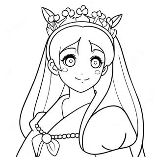 Anime Princess Coloring Page 22772-17990