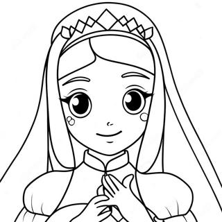 Anime Princess Coloring Page 22772-17991