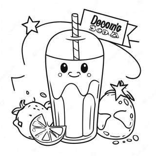 Soda Coloring Pages