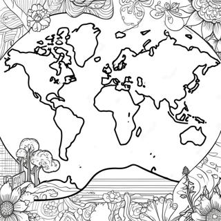 World Map Coloring Page 22852-18051