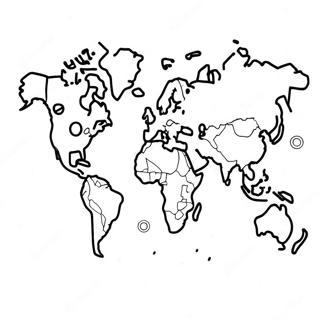 Colorful Continents Coloring Page 22853-18046