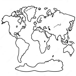 Colorful Continents Coloring Page 22853-18047