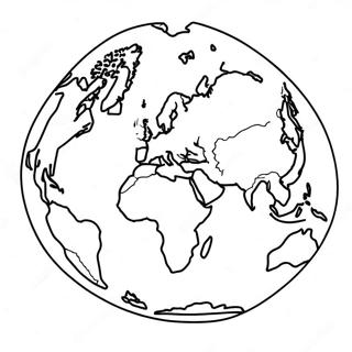 Colorful Continents Coloring Page 22853-18048