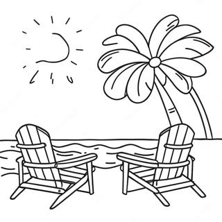 Sunny Beach Day Coloring Page 22883-18074