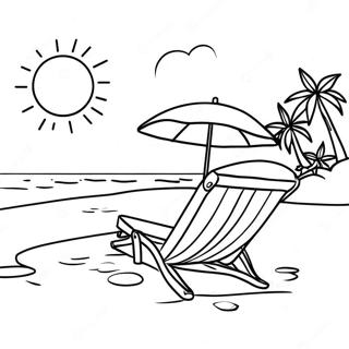 Sunny Beach Day Coloring Page 22883-18076