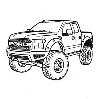 Ford Raptor Truck Coloring Page 22892-18077